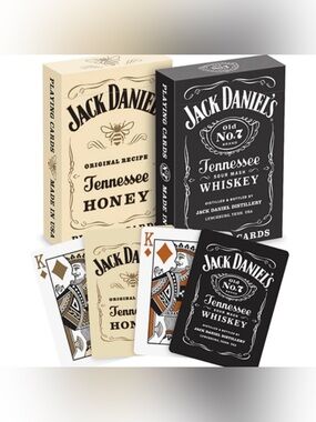 Jack Daniel’s Black and Honey Bicycle Playing cards 6 pack NEW